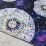 Charger l&#39;image dans la galerie, Napperon à colorier lavable Déesse Sacrée, astrologie
